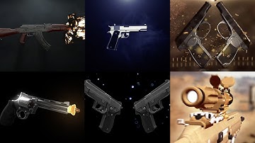 Top 10 Gun Intro Without Text 3D | Gun Shooting | 3D Intro without Text