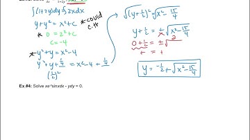 Diff Eq 2.2 Notes: Separable Equations