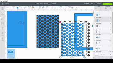 Creating Stencils with Cricut Design Space using free shapes   Hexagon