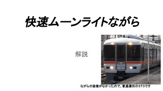 ３７３系　快速ムーンライトながら解説と感想