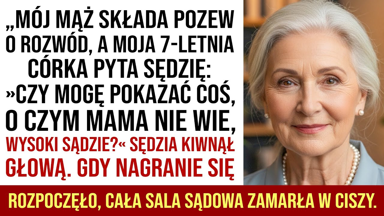 Na Rozprawie Rozwodowej Moja Córka Puściła Nagranie — Wszyscy Zamarli Z Szoku…