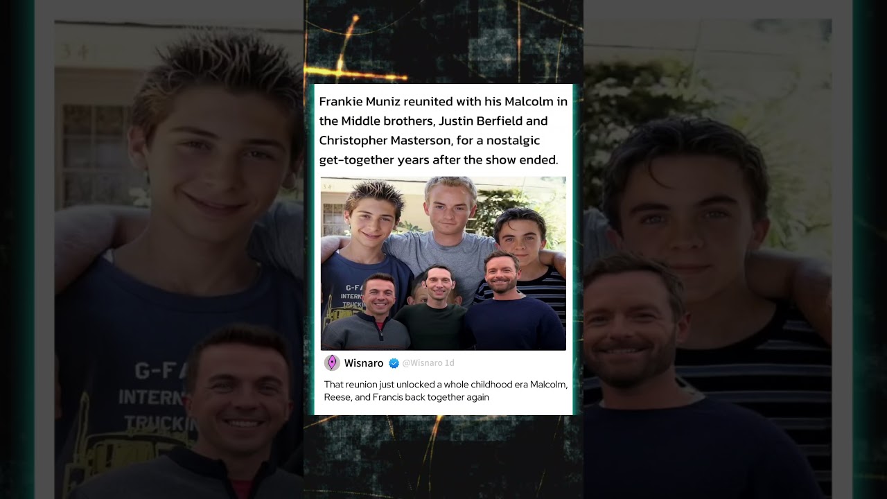 Frankie Muniz reunited with his Malcolm in the Middle brothers Justin Berfield and Christopher