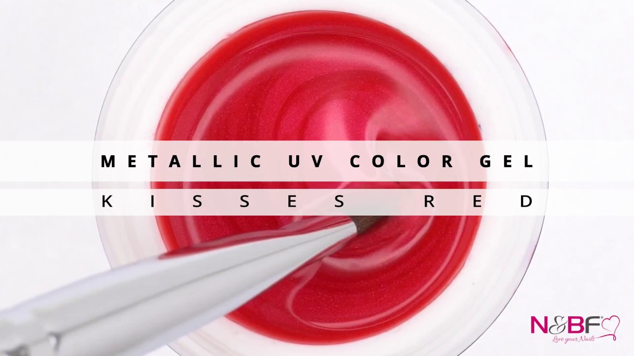 N&BF Metallic UV Color Gel Kisses Red