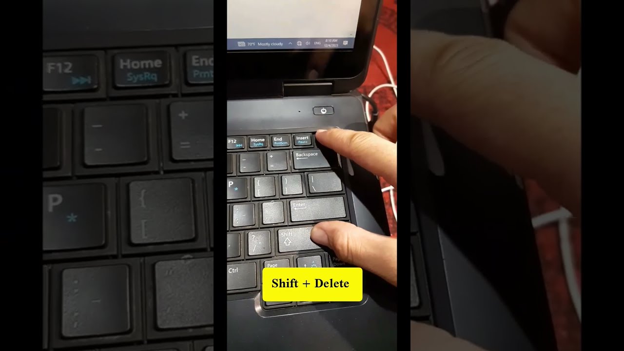 Permanent Delete Shortcut Key Laptop Pc Shorts YouTubeshorts Windows How Cd