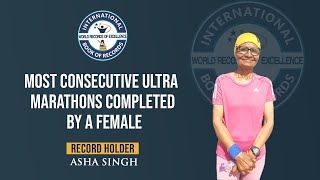 MOST CONSECUTIVE ULTRA MARATHONS COMPLETED BY A FEMALE