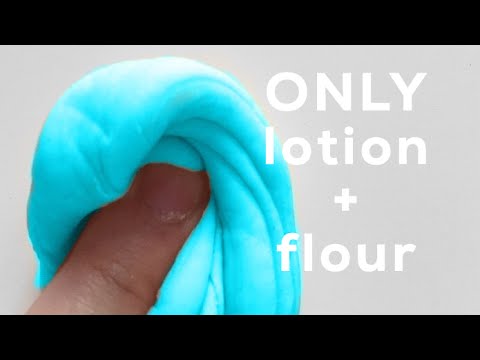 How To Make Fluffy Slime With Only Lotion Flour