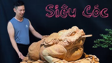 Cụ Cóc - Thiềm Thừ bằng gỗ, Đặc Biệt và đẹp nhất Việt Nam