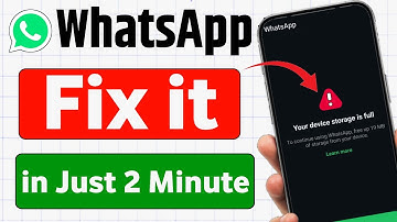 How to fix WhatsApp Your Device Storage is full problem || WhatsApp Opening problem || t4y