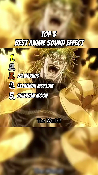 Top 5 Best Anime Sound Effect 🥶
