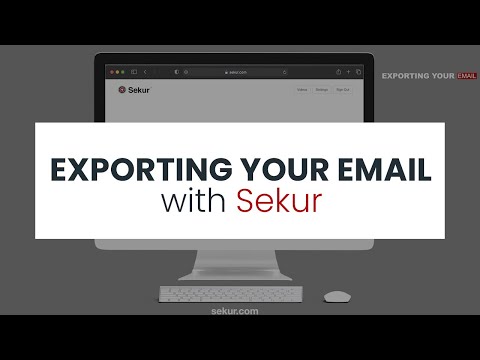 Exporting Your Email