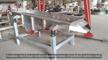 Stainless steel linear motion vibrating screen