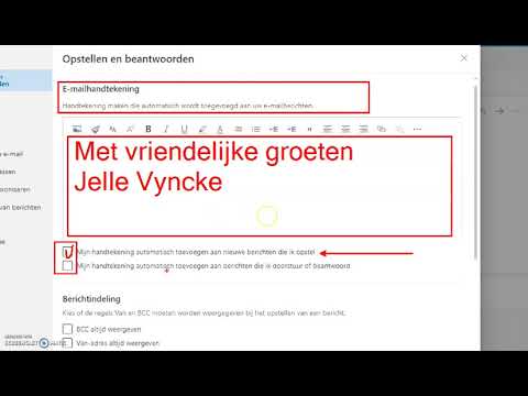 Outlook handtekening instellen