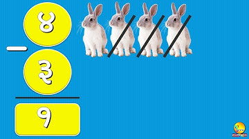 वजाबाकी करण्याची सोपी पध्दत | subtraction of one digit numbers |