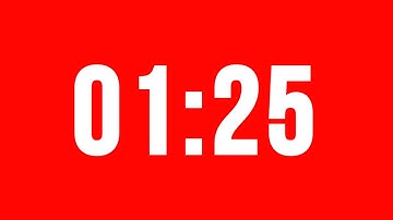 1 Minute 25 Second Timer With Alarm Without Music