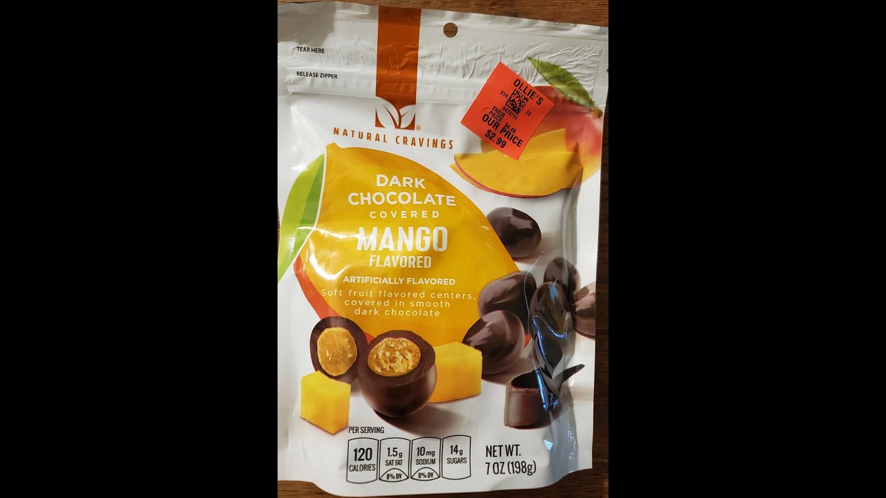 Natural Cravings Dark ChocolateCovered Mango Flavored Candy Review