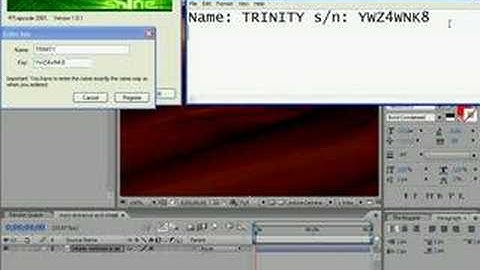 how to enter serial number to trapcode shine