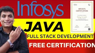 Infosys Java Full Stack Free Course With Certificate | Java Full Stack Development Course Free