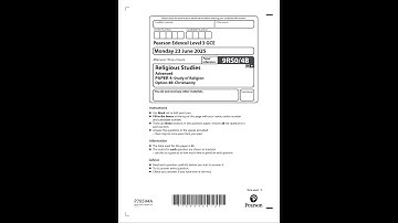 Combined 2025 Pearson EDEXCEL A Level Religious Studies Paper 4 And Mark Scheme 9rs0 4b Christianity