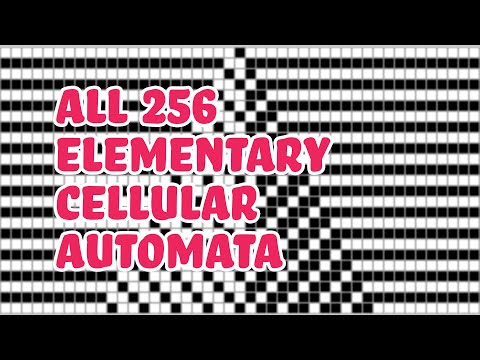 All 256 Elementary Cellular Automata