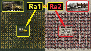 Demolition Truck Explosion Comparison - Red Alert 2 (Ra1 Remastered)