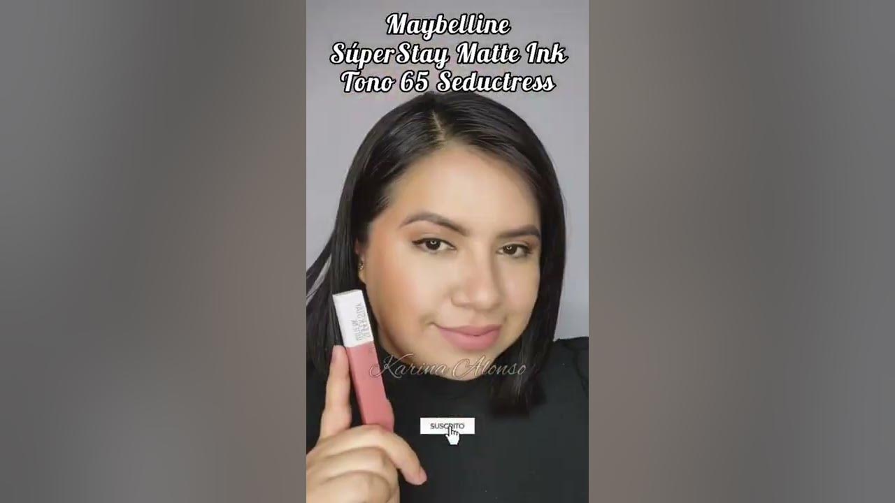 Maybelline SúperStay Matte Ink Tono 65 Seductress #swatch #swatches # maybelline - YouTube