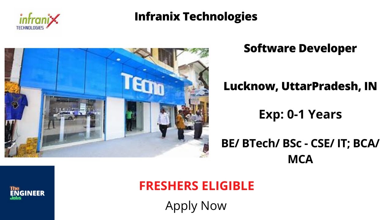 Infranix Technologies | Freshers | Software Developer | BTech/ BSc ...