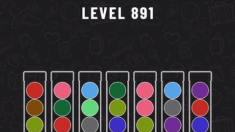 Ball Sort Puzzle Level 891 #ballsortpuzzle #ballsortpuzzlegameplay #puzzlegame #mobile games