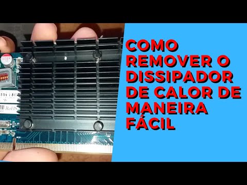 Vídeo: Como Remover Um Dissipador De Calor De Um Chipset