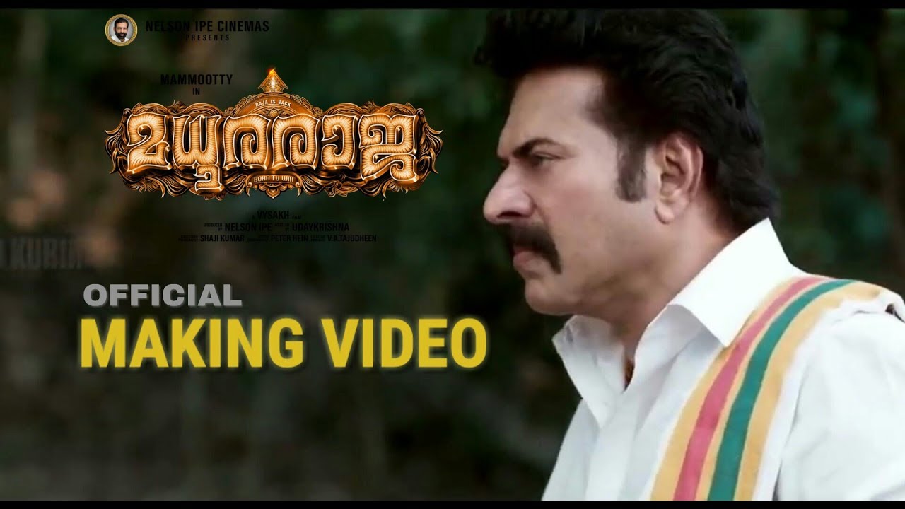 MadhuraRaja Official making video  Mammootty  Vaishak  Peter Hain 