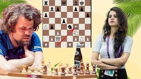 True chess game 209 Tania Sachdev vs Magnus Carlsen