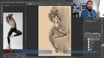 Figure Drawing Using Only Straight Lines Exercise