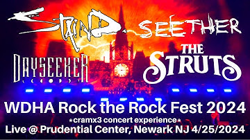Staind, Seether, The Struts & Dayseeker LIVE @ WDHA Rock the Rock Prudential Center Newark NJ 2024