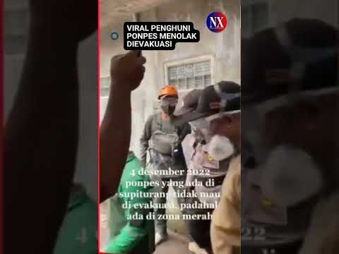 Viral Penghuni Ponpes Menolak Dievakuasi, Padahal Wilayah Zona Merah Erupsi Gunung Semeru