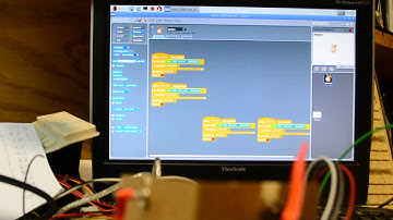 Raspberry Pi running ScratchGPIO - Motor Control