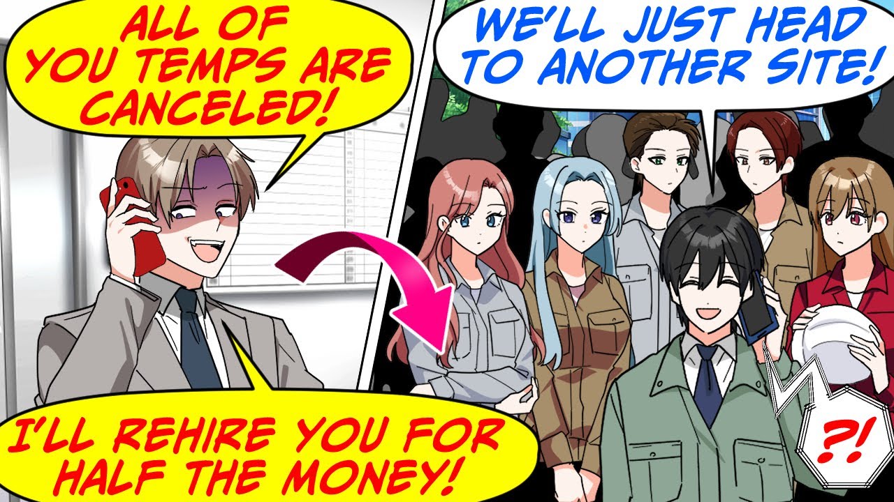 The Client Firm Ditched 100 of Us Temps at the Last Minute! But...[RomCom Manga Dub]
