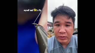 the world's smallest fishhook #fishing #hook #skills #small #videoshort #viralvideo #collab