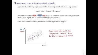 Econometrics topic 7 video 1: Measurement error in the dependent variable Net Worth