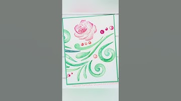 Beautiful Rose Swirl Mid-Month Motivation Stencil , A Colorful Life Designs #acolorfullifedesigns