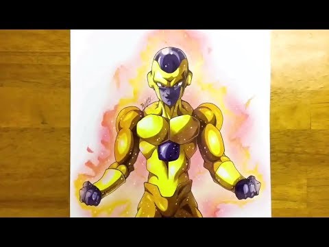 COMO DESENHAR O FREEZA DOURADO 