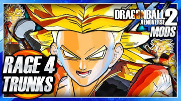 Dragon Ball Xenoverse 2 PC: Super Saiyan 4 Rage Future Trunks Transformation DLC (GT) Mod Gameplay