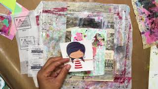 Mixed media scripture card