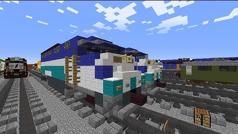 Minecraft Coaster EMD F59PHI Diesel Locomotive Tutorial