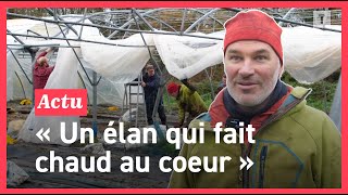 Les Bretons solidaires avec les maraîchers pour réparer les dégâts de la tempête Ciaran