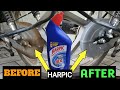 How to Clean Motorcycle Chain Cover by HARPIC || Motorcycle Chain cleaner at Home