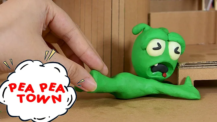 Pea Pea Wants To Get STUCK in DENTIST CROCODILE Game -  Funny Stop Motion Cartoon