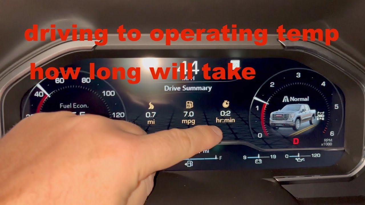 NO WARM UP IDLE START AND DRIVE A WAY how long will take to operating
