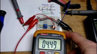 Current Multimeter Measured PNP BJT Current Source 2N3906