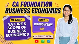 Free Batch for Sep 26 Attempt - Class 1 | CA Foundation Business Economics Chapter 1