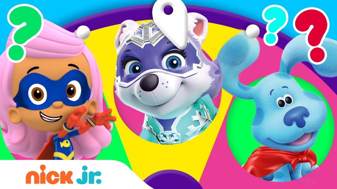Spin the Super Hero Wheel! w/ PAW Patrol Skye & Everest, Bubble Guppies, &  More
