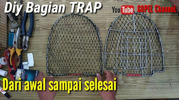 Membuat trap ruak ruak di bagian besi trap dan pemasangan jaring trap.
